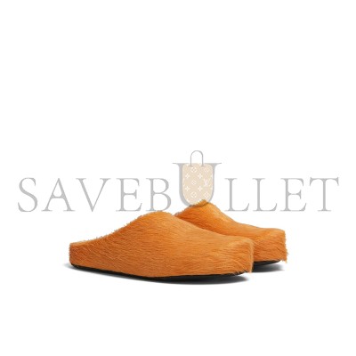 MARNI FUSSBETT CALF-HAIR SLIPPERS 